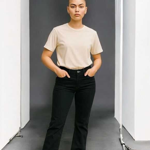 Wrangler Jeans Juniors Size 15x34 Black Western Bootcut Jeans - Picture 1 of 7